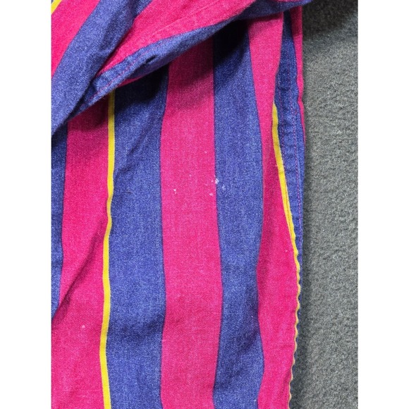 Vintage 90s Chaps Ralph Lauren Vertical Stripe Rugby Style Shirt Size L Y2K - Picture 9 of 10